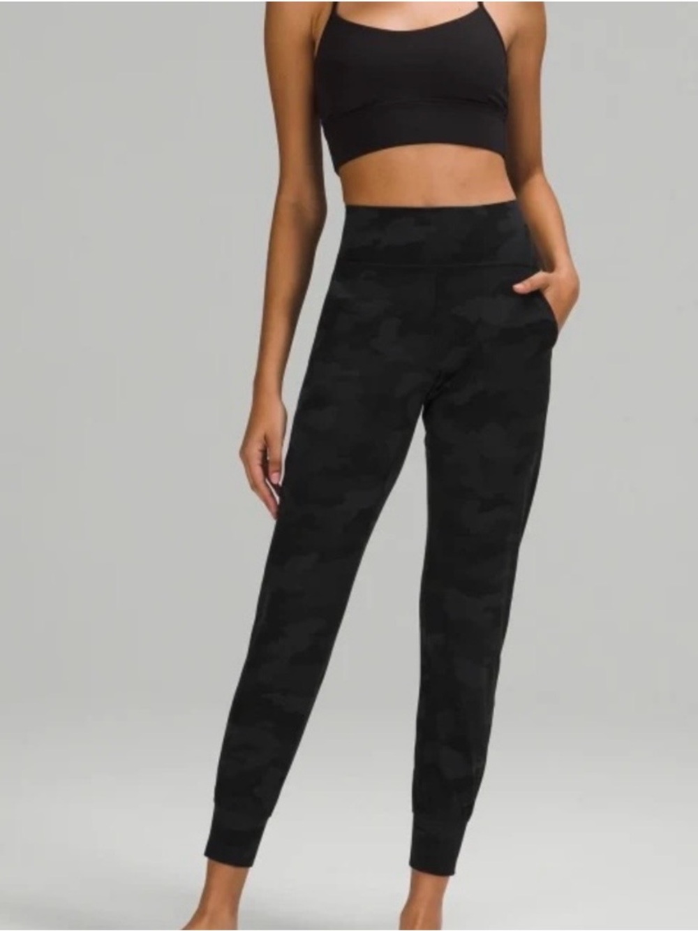 Lululemon Align High Rise Joggers Black Camo